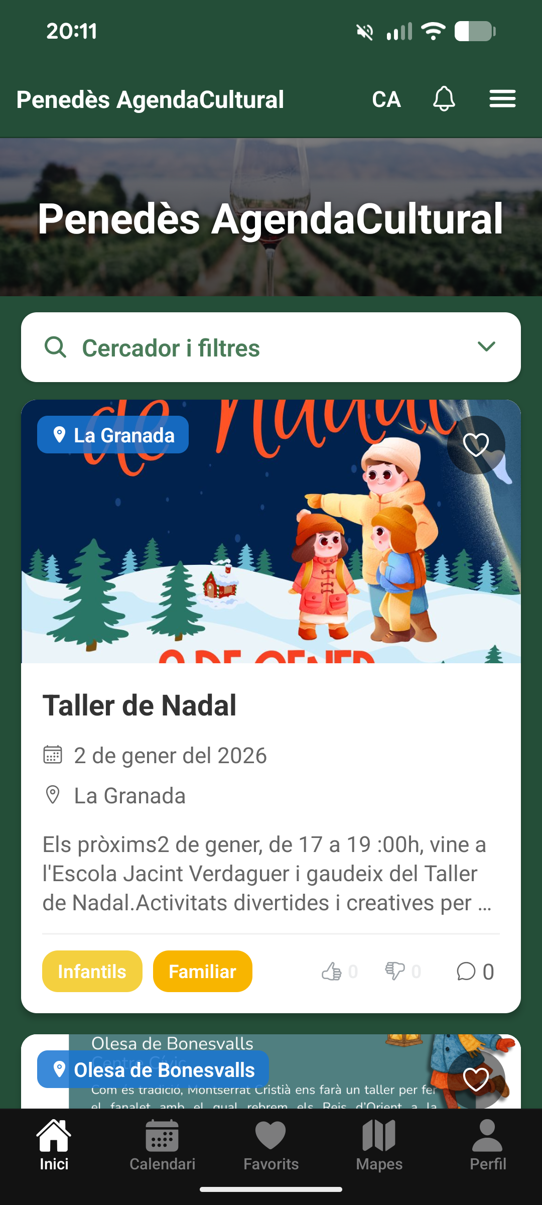Cerca i filtra esdeveniments al Penedès